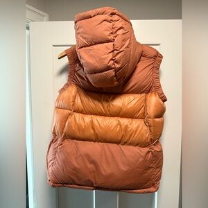 Rust Orange Puffer Vest